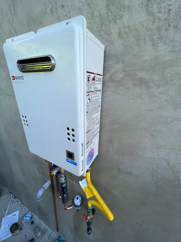 Tankless water heater installation for Daniels Mill homes